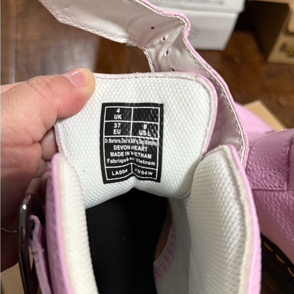 Dr. Martens Pink/Lav Combat Booties - Picture 5 of 5